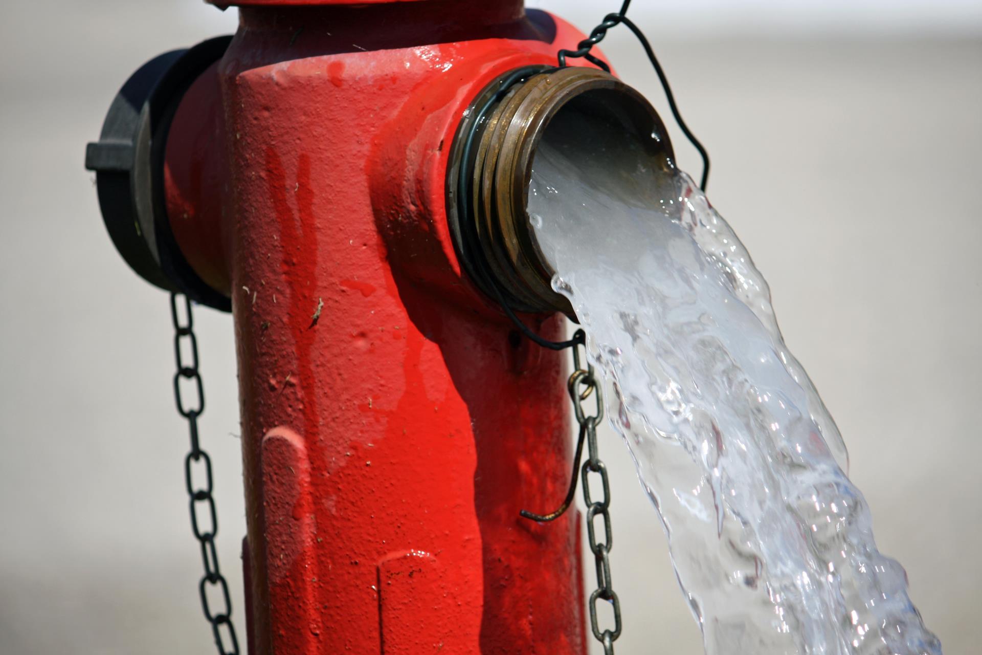 Fire Hydrant Flushing Water