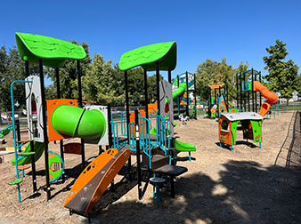 Civic Center playground construction