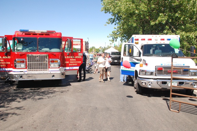 Photo of Fire Engine and Ambulance at Safety Expo